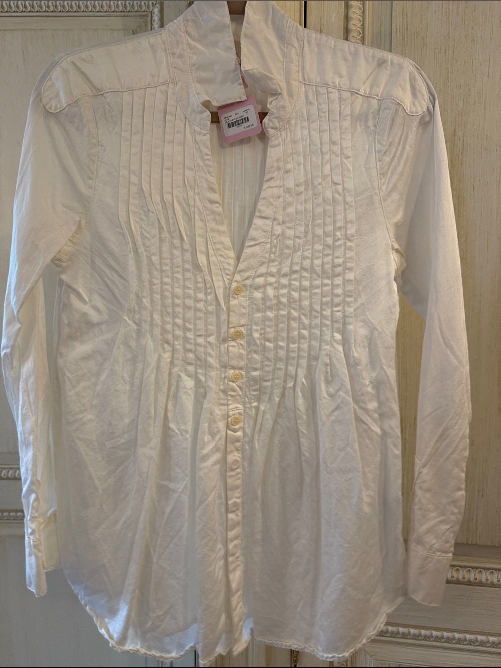 CP Shades White Pintuck Button-Front Shirt